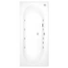 Cooke & Lewis Whirlpool Bath White 8 Jet Air spa with Light