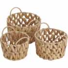 Wilko Water Hyacinth Baskets 3 pack