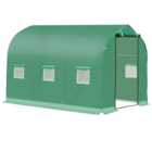 Outsunny Green PE Cloth 6.4 x 10ft Walk In Polytunnel Greenhouse