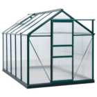 Outsunny Green Polycarbonate 6 x 10ft Greenhouse