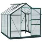 Outsunny Green Polycarbonate 6.2 x 8.2ft Greenhouse