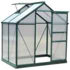 Outsunny Green Polycarbonate 6.2 x 4.3ft Greenhouse