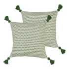 Furn. Ezra Twin Pack Polyester Filled Cushions Sage