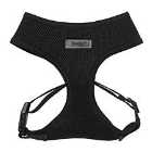 Bunty Soft Mesh Adjustable Dog Harness with Rope Lead - Black - Small