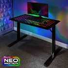 X Rocker Spectrum RGB Tempered Glass Gaming Desk