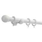Venice Fixed Wooden Curtain Pole with Rings