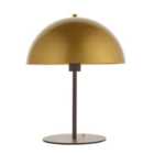 Luminosa Nuoro Table Lamp Soft Gold & Dark Bronze Effect Paint