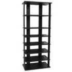 Techstyle Stacked 7 Tier Free Standing Storage Shelf Black