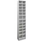 Techstyle Block Tall Sleek 360 Cd / 160 Dvd Media Storage Tower Shelves White