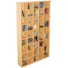 Techstyle Pigeon Hole Media Cubby Storage Shelves - Beech