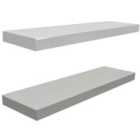 Techstyle Wall Mounted 70Cm Floating Shelves Pack Of Two White