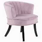 Techstyle Clam Designer Curved Shell Back Accent Occasional Chair Amethyst