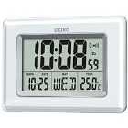 Seiko Digital LCD Clock - White
