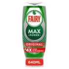 Fairy Max Power Original Washing Up Liquid 640ml
