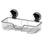 Suctionloc Chrome Rectangular Basket Bathroom Accessory
