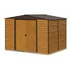 Rowlinson 10 x 8 Woodvale Metal Apex Shed With Floor