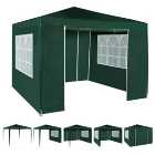 MCC Direct 3x3 Event Gazebo Green with Sides