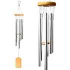 Garden Natural Wooden Musical Hanging Wind Chime Catcher with Metal Tubes