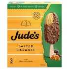 Jude's Vegan Salted Caramel Ice Cream Sticks, 3x80ml