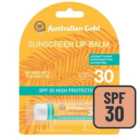 Australian Gold SPF 30 Sunscreen Lip Balm, Coconut 4g