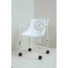 Nrs Healthcare Height Adjustable Mobile Shower Chair