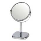 Capri 2X Magnification Double Sided Vanity Table Mirror - Chrome