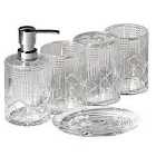 Balmoral Collection Clear 5 Piece Bathroom Accessory Set
