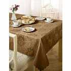 Table Cloth Damask Rose 60 X 84" Oval Coffee