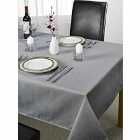 Table Cloth Chequers 70" Silver