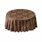 Table Cloth Damask Rose 63" Chocolate