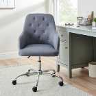 Ashleigh Button Back Grey Office Chair