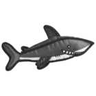 Wilko Geometrical Tuff Shark Dog Toy