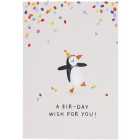 M&S Party Penguin Birthday Card