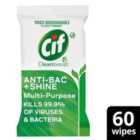 Cif Mutli-Purpose Biodegradable Wipes 60 per pack