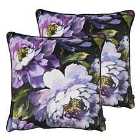 Prestigious Textiles Secret Oasis Polyester Filled Cushions Twin Pack Ultra Violet