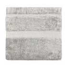 Paoletti Cleopatra Egyptian Combed Cotton Bath Towel Silver