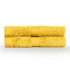 Paoletti Cleopatra Egyptian Combed Cotton 2 Pack Face Cloths Ochre