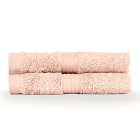 Paoletti Cleopatra Egyptian Combed Cotton 2 Pack Face Cloths Blush