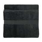Paoletti Cleopatra Egyptian Combed Cotton Bath Towel Charcoal