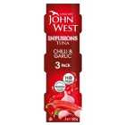 John West Infusions Tuna Chilli & Garlic 3 Pack 3 x 60g