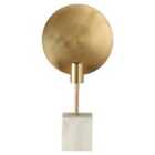 Table Lamp - Brushed Brass Finish/White Marble