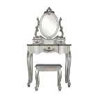 Toulouse 3 Drawer Dressing Table Set with Mirror
