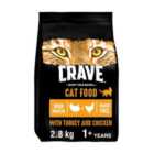 Crave Cat Dry Adult with Turkey and Chicken 2.8kg