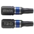 IRWIN - Impact Screwdriver Bits TORX TX20 25mm (Pack 20)