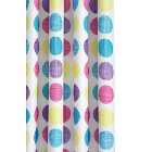 Croydex Textile Shower Curtain - Textured Dots