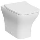 Kerala Square Smooth Flush Back To Wall Toilet Pan & Soft Close Seat