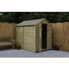 Forest Garden 7 x 5 ft Apex Overlap Pressure Treated Windowless Shed