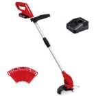 Einhell Power X-Change Cordless Grass Trimmer 24cm - Includes 20x Spare Blades With Battery And Charger - GC-CT 18/24 Li Kit