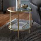 Crossland Grove Thurlow Side Table Champagne