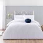 Holly Willoughby Plain White 100% Cotton Duvet Cover and Pillowcase Set